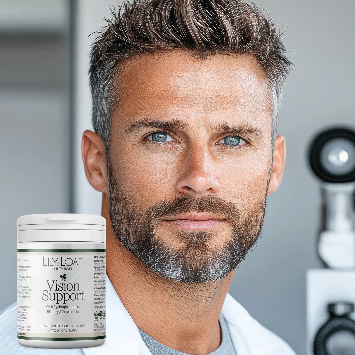 Vision Support eye health supplement capsules (British brand)