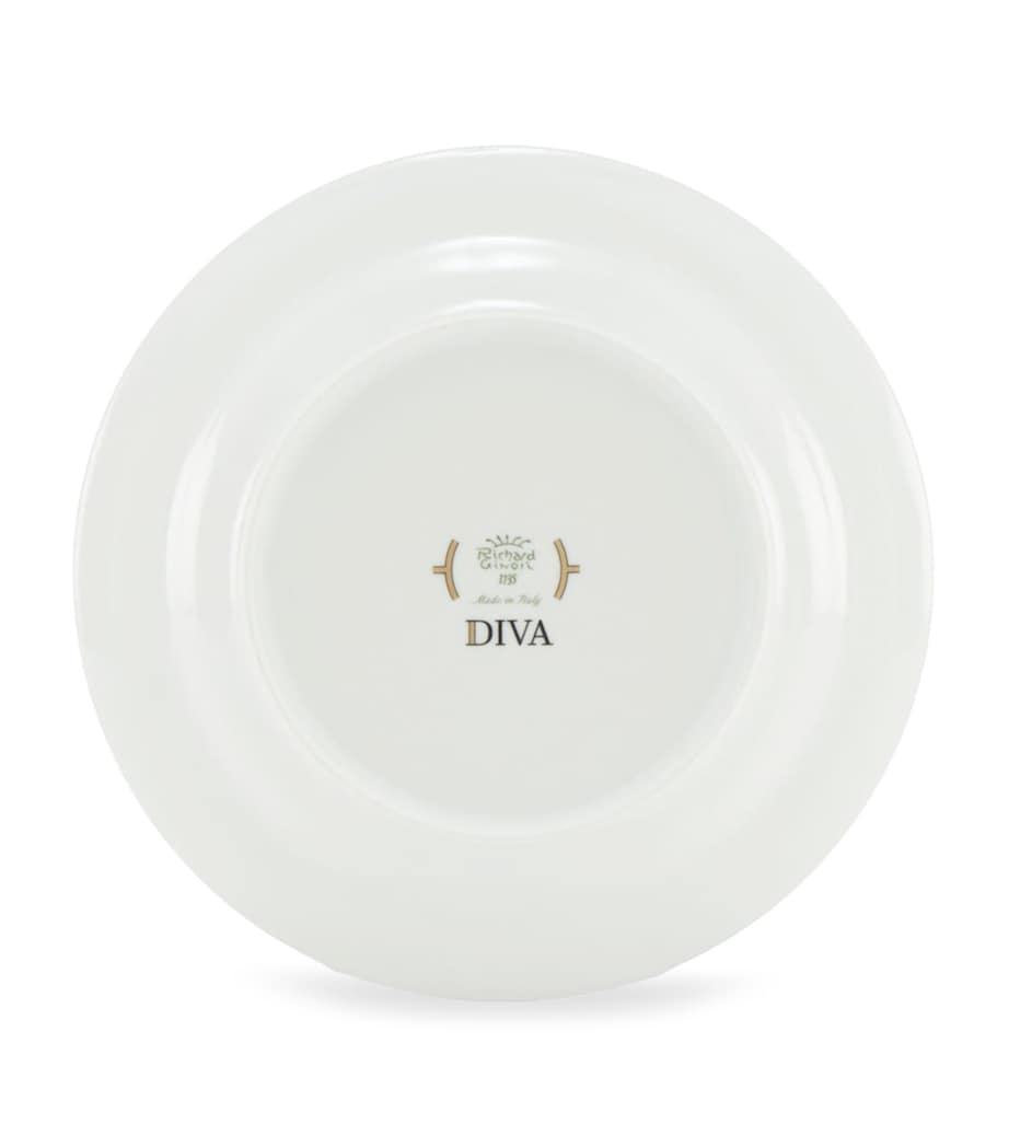 GINORI 1735 porcelain soup plate Celeste 24cm - British product