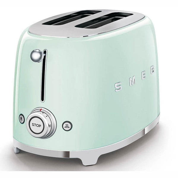 Smeg WKF01, TSF01 Stovetop Kettle and Toaster in Light Green