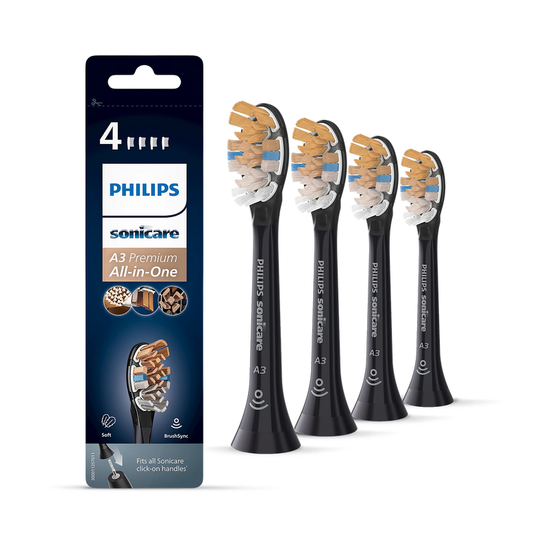 Philips Sonicare A3 Premium brush heads 4-pack - British product