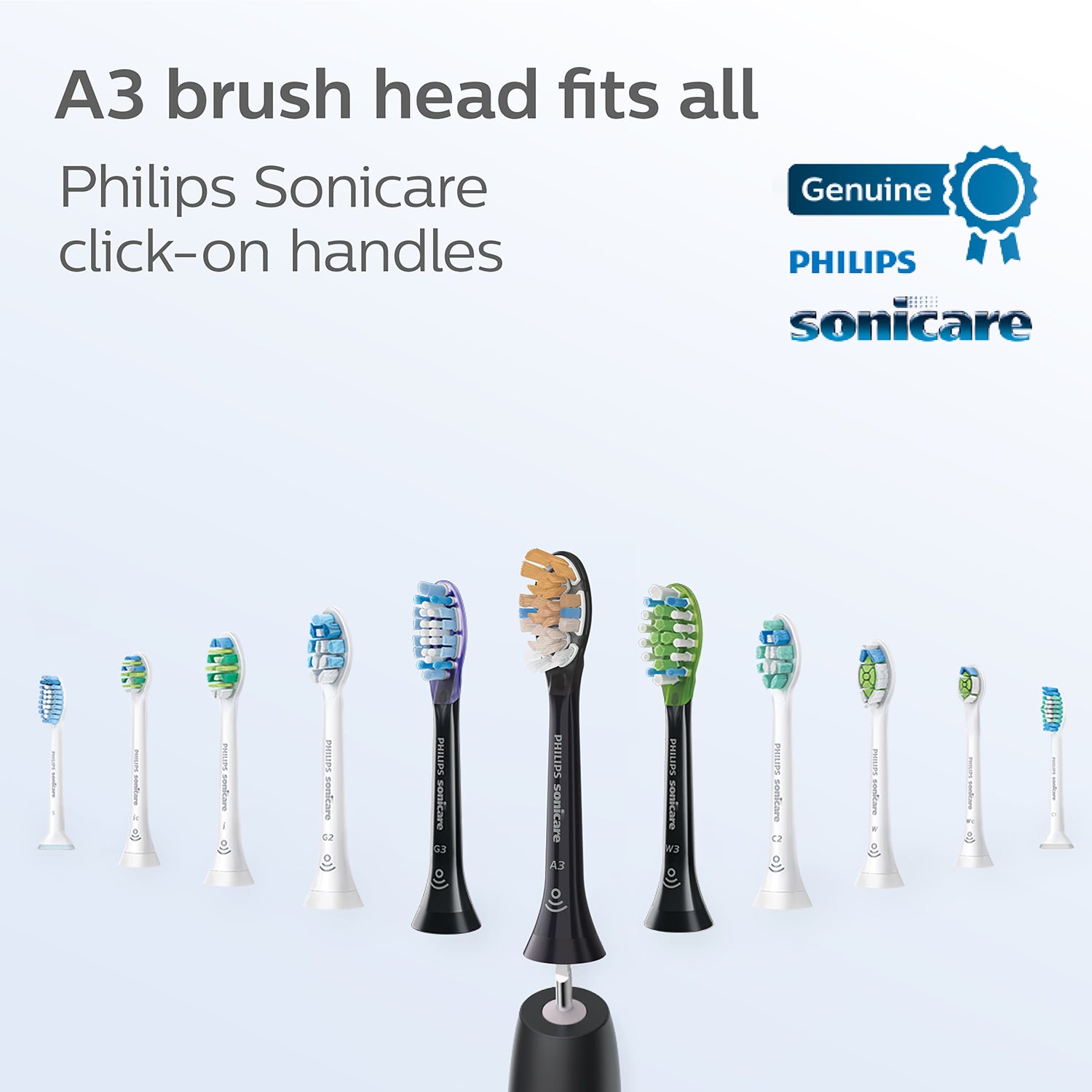 Philips Sonicare A3 Premium brush heads 4-pack - British product