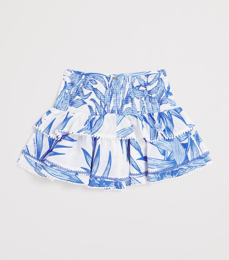 Poupette St Barth kids cotton tiered skirt 4-12 years, imported from the UK