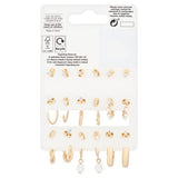 Superdrug Studio Gold Tone Stud & hoop 9 pack GOODS Superdrug   