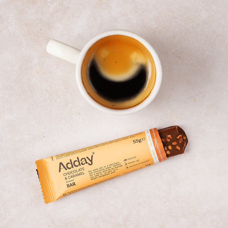Adday chocolate and caramel diet bar multipack, UK version