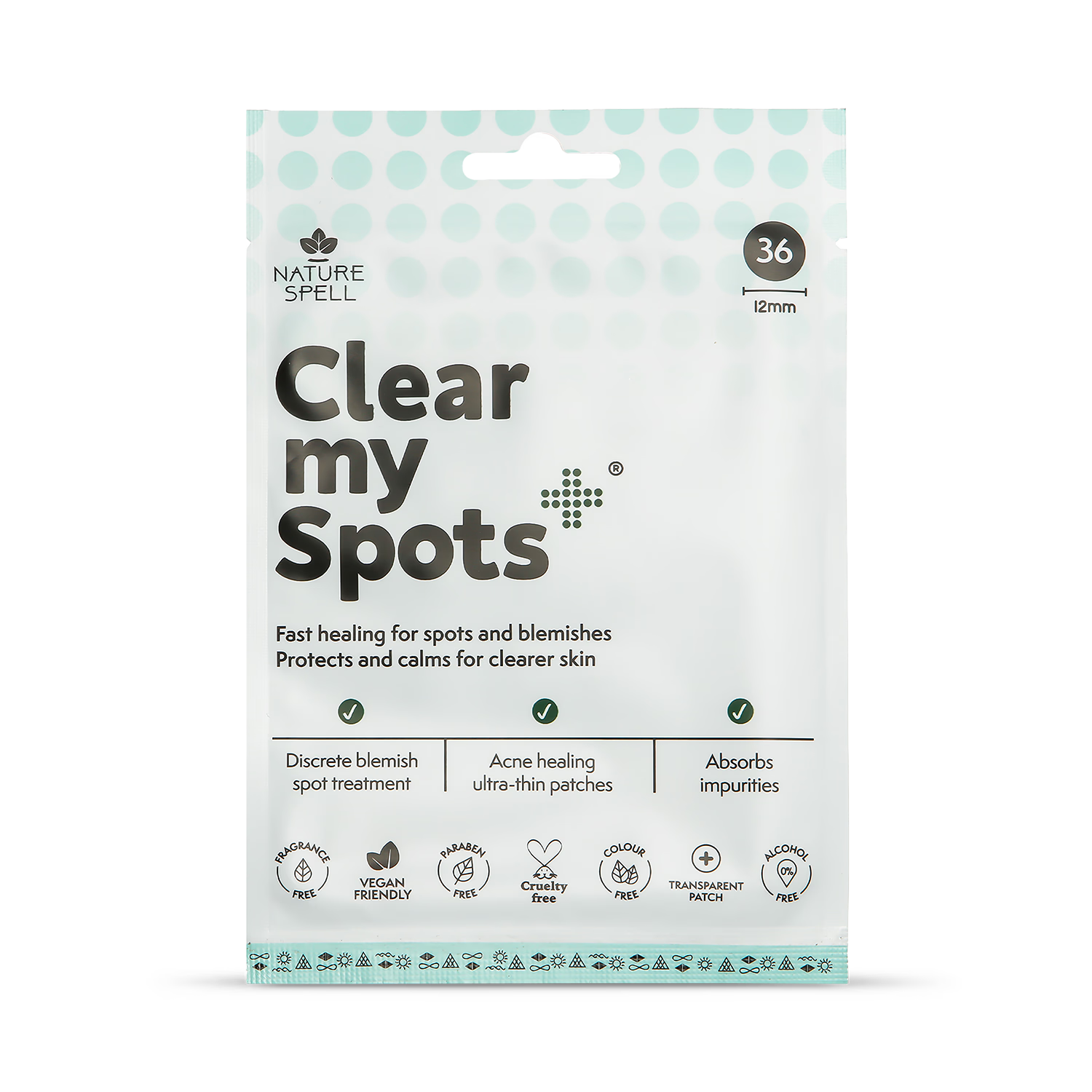 Nature Spell Clear My Spots pimple patches, UK version