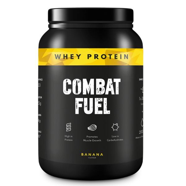 Combat Fuel Whey Protein Powder Banana 1KG GOODS Superdrug   