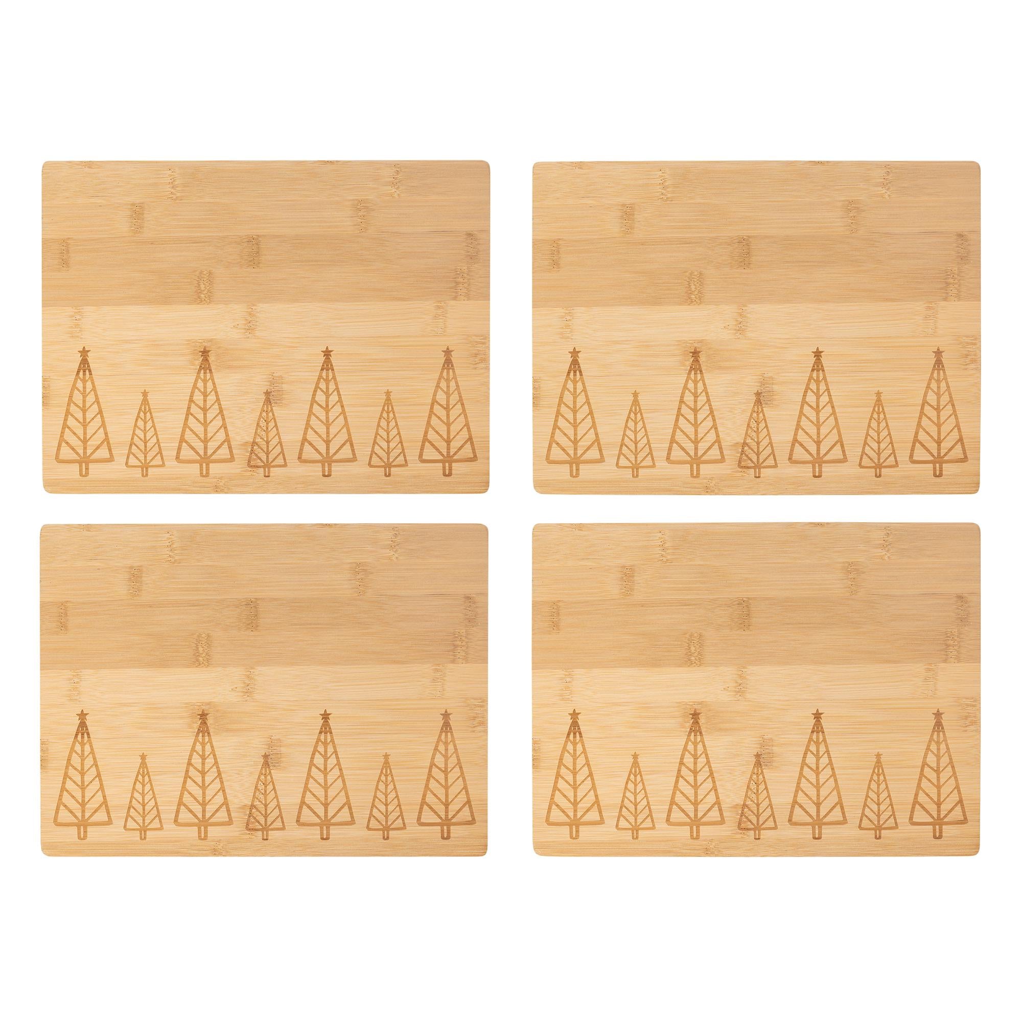 Habitat Bamboo Tree Placemats 4pk GOODS Sainsburys   