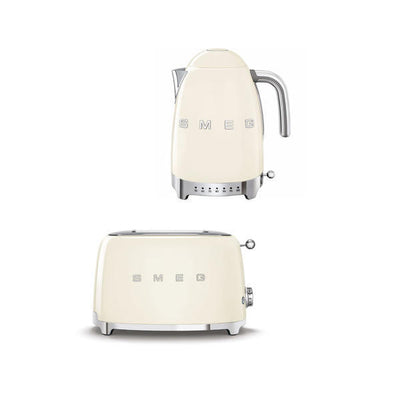Superdrug Smeg Cream 2-Slice Toaster and 1.7L Kettle Set- Buy online at McGrocer