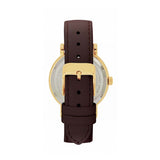 Toff London brown cat head watch with leather strap, UK version