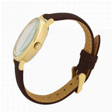 Toff London brown cat head watch with leather strap, UK version