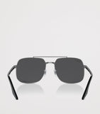Lunettes de soleil carrées Ray-Ban Verres Polarized+ monture métallique - Produit britannique
