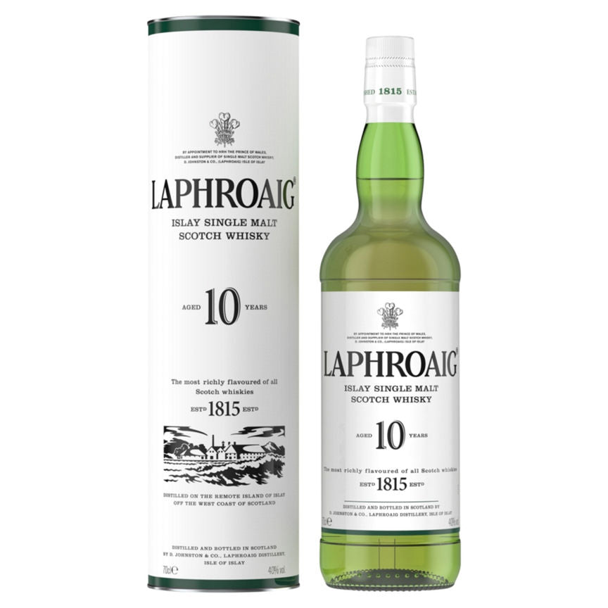 Laphroaig Islay Single Malt Scotch Whisky Aged 10 Years 700ml GOODS ASDA   