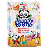 Meiji Hello Panda biscuits three-flavour assortment, imported from the UK