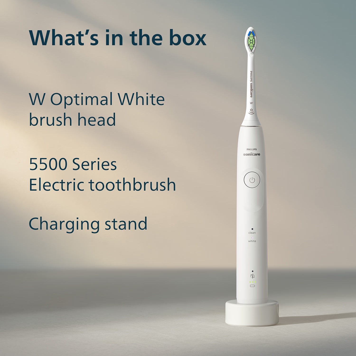 Philips Sonicare 5500 electric toothbrush white (British brand)