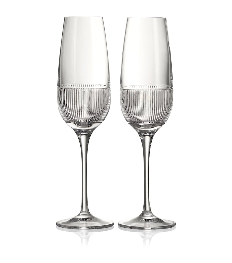 Wedgwood Helia champagne flutes set of 2 crystal - British product
