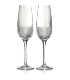 Wedgwood Helia champagne flutes set of 2 crystal - British product
