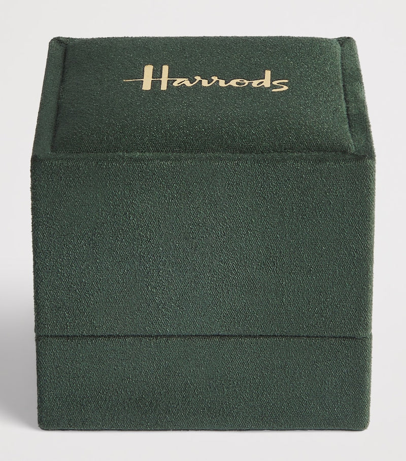 Harrods white gold diamond stud earrings 1.00ctw (British brand)