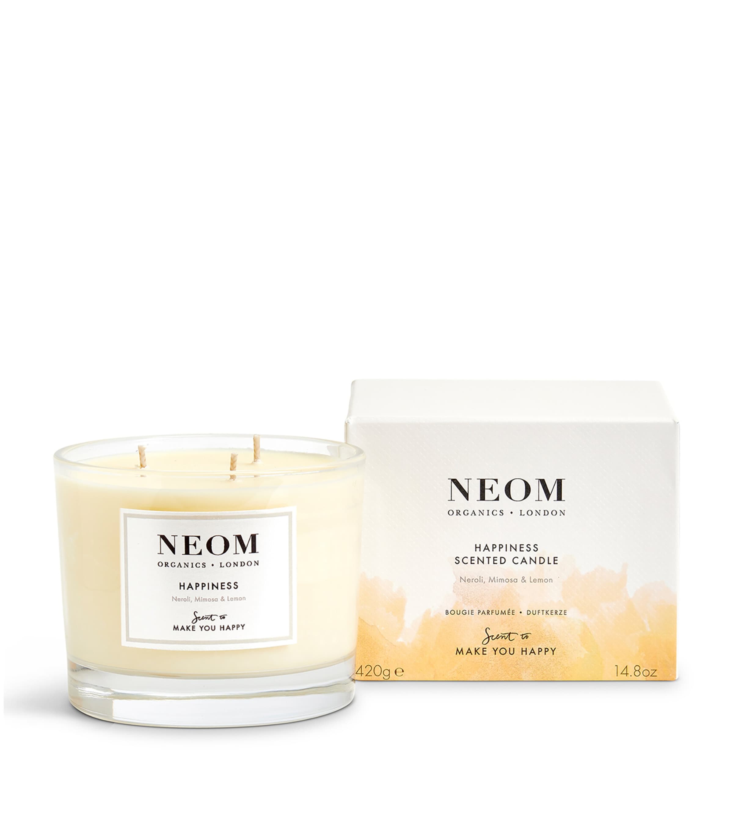 NEOM Happiness candle 420g, imported from the UK