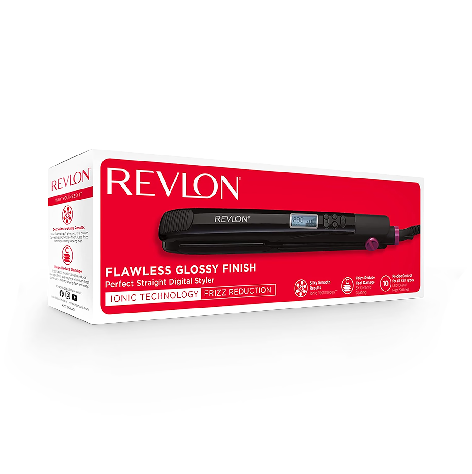 Revlon Perfect Heat straightener 230°C black - British product