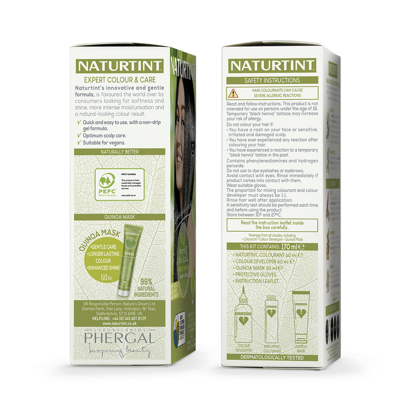 Naturtint permanent hair colour 4M Mahogany Chestnut (British brand)