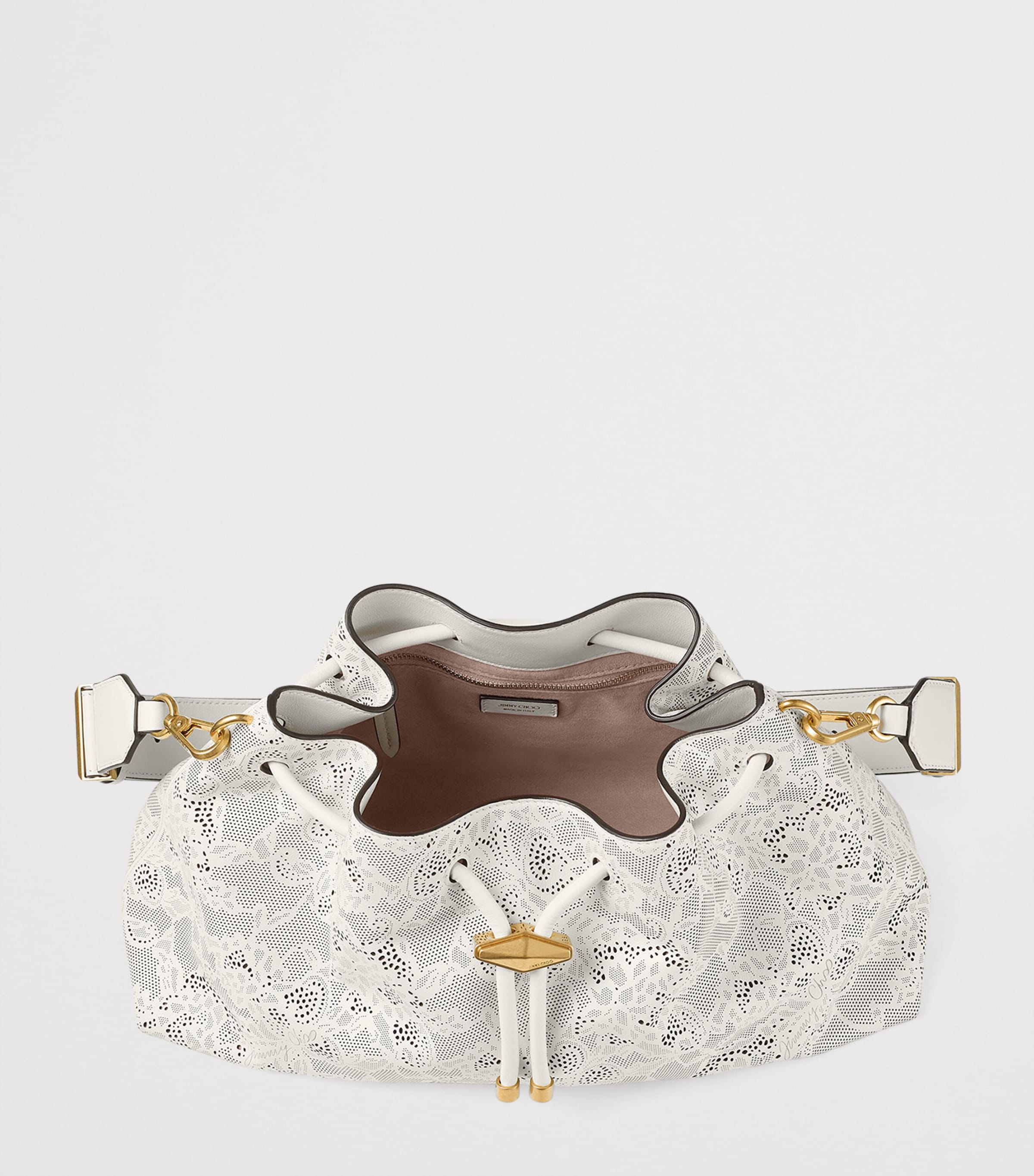 Jimmy Choo medium Cinch leather shoulder bag - British product
