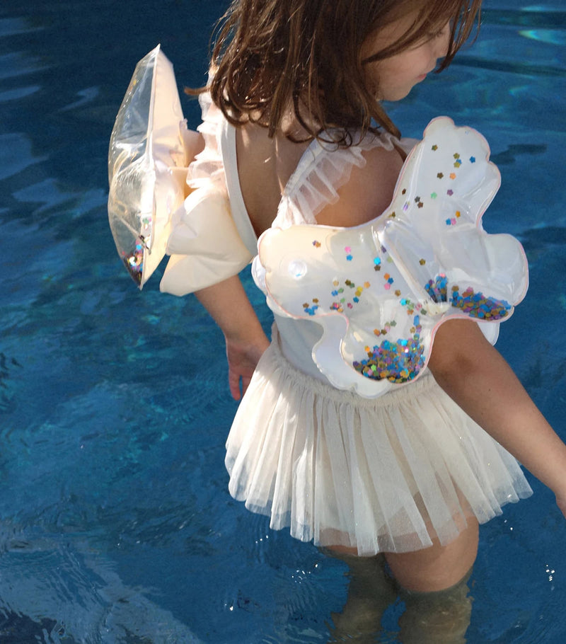 Sunnylife inflatable armbands glitter butterfly set of 2, UK version