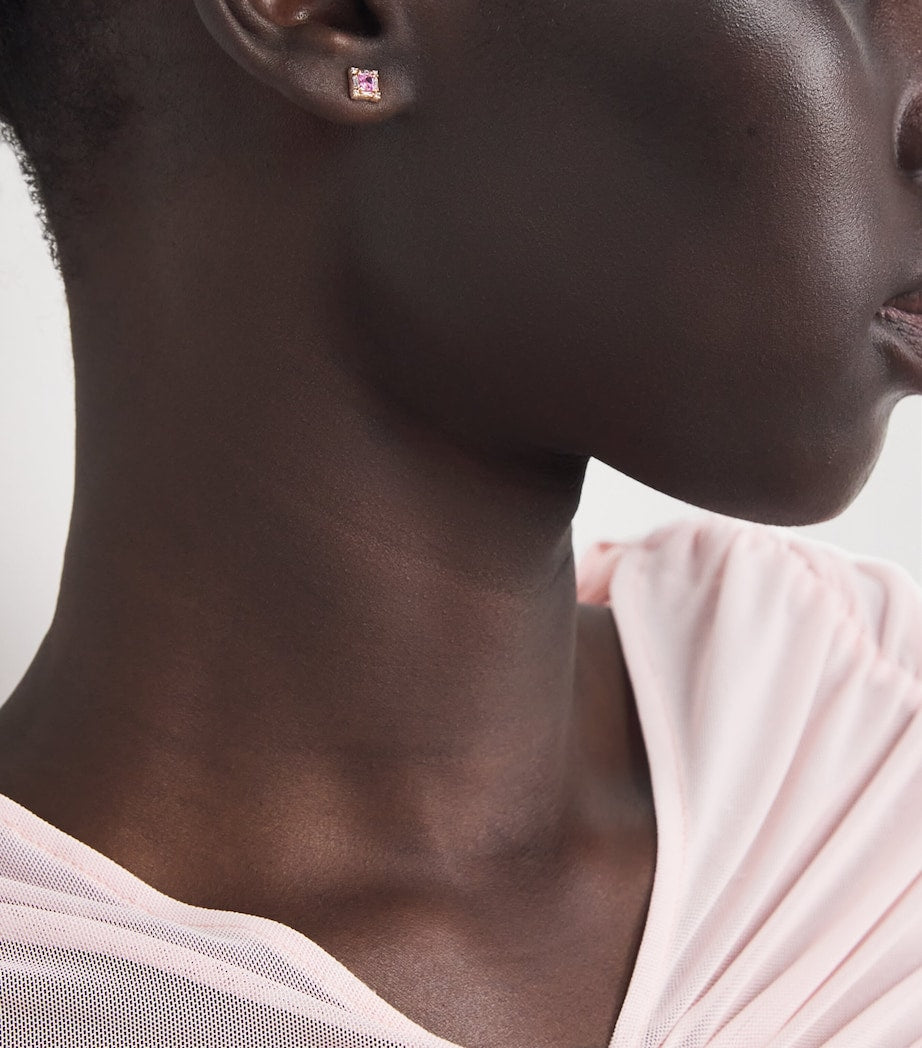Suzanne Kalan mini princess stud earrings in rose gold - British product