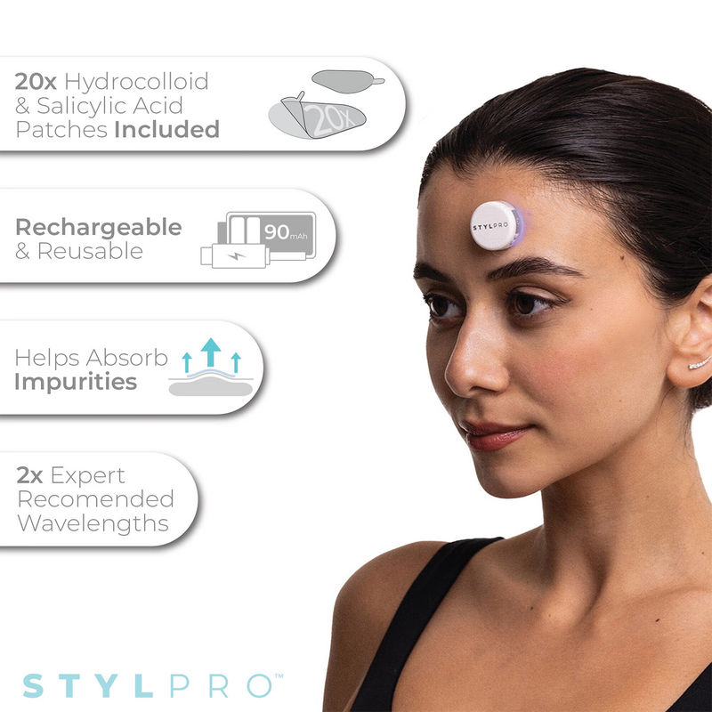 Stylpro LED spot and blemish patch with 20 patches, UK version