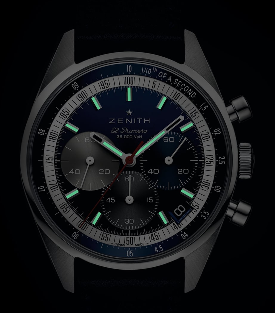 Zenith stainless steel Chronomaster watch 38mm - British product