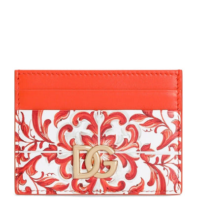 Harrods Dolce&Gabbana Calfskin Majolica Card Holder- Buy online at McGrocer