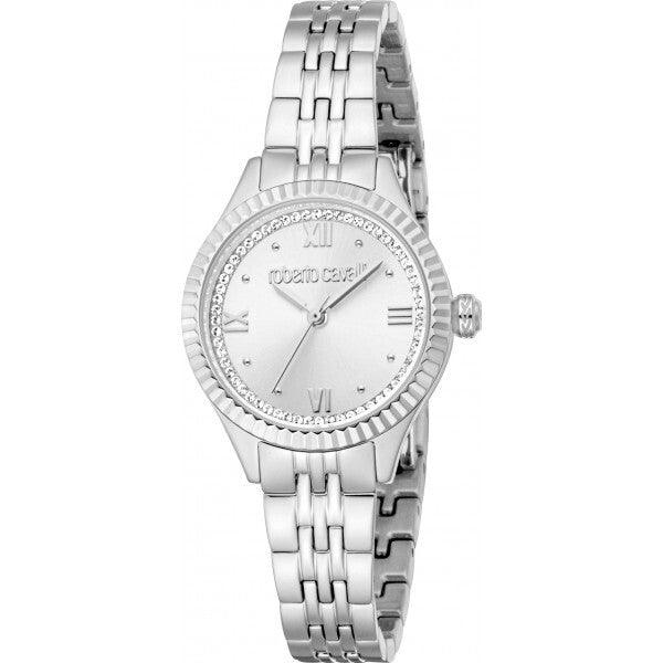 Roberto Cavalli Silver Ladies Watch - British product