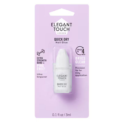 Elegant Touch Schnelltrocknender Nagellackkleber 3ml