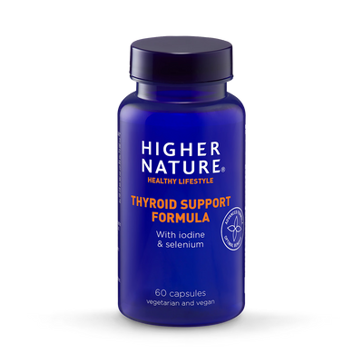 Holland & Barrett Thyroid Support Formula with Iodine, Selenium and Tyrosine 60 Vegan Capsules- Buy online at McGrocer