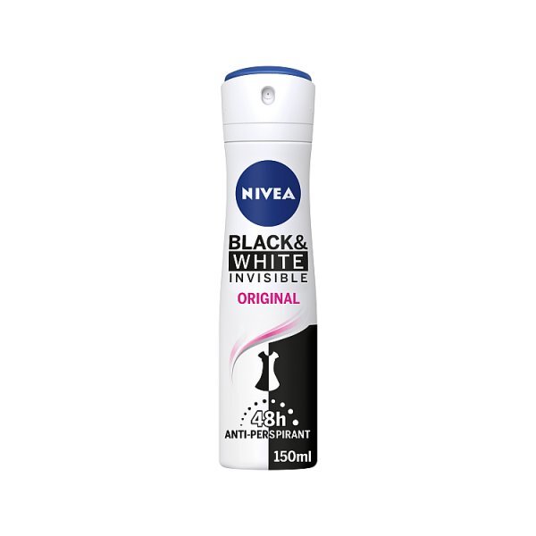 NIVEA Black & White Anti-Perspirant Deodorant Spray 150ml GOODS Superdrug   