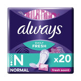 Always Dailies Singles Normal To Go Panty Liners Fresh x 20 GOODS Boots   