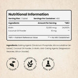 VitaBright biotin and coconut tablets 400 - British product