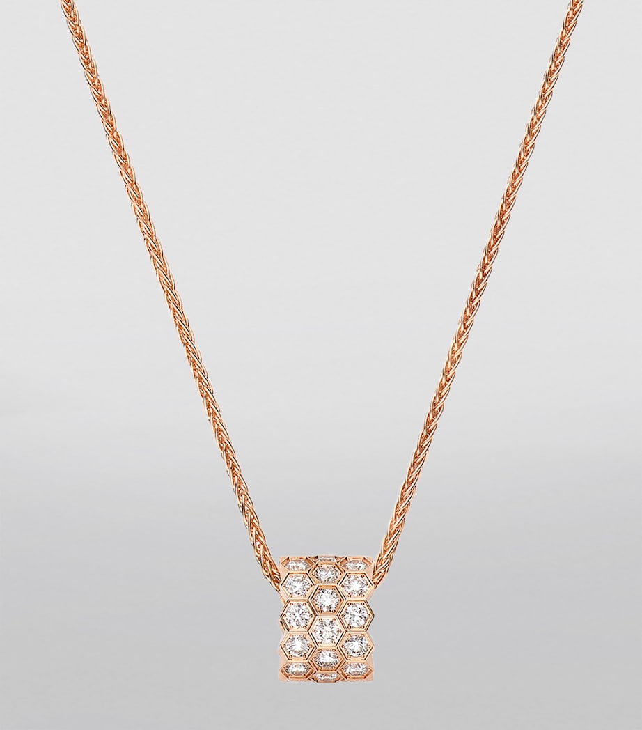 Chaumet Bee de Chaumet rose gold diamond necklace, UK version