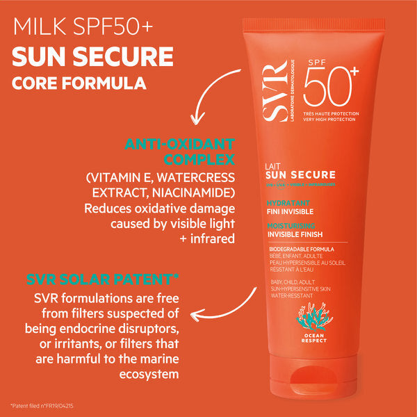 SVR sunscreen milk SPF 50+ 250ml face and body (British brand)