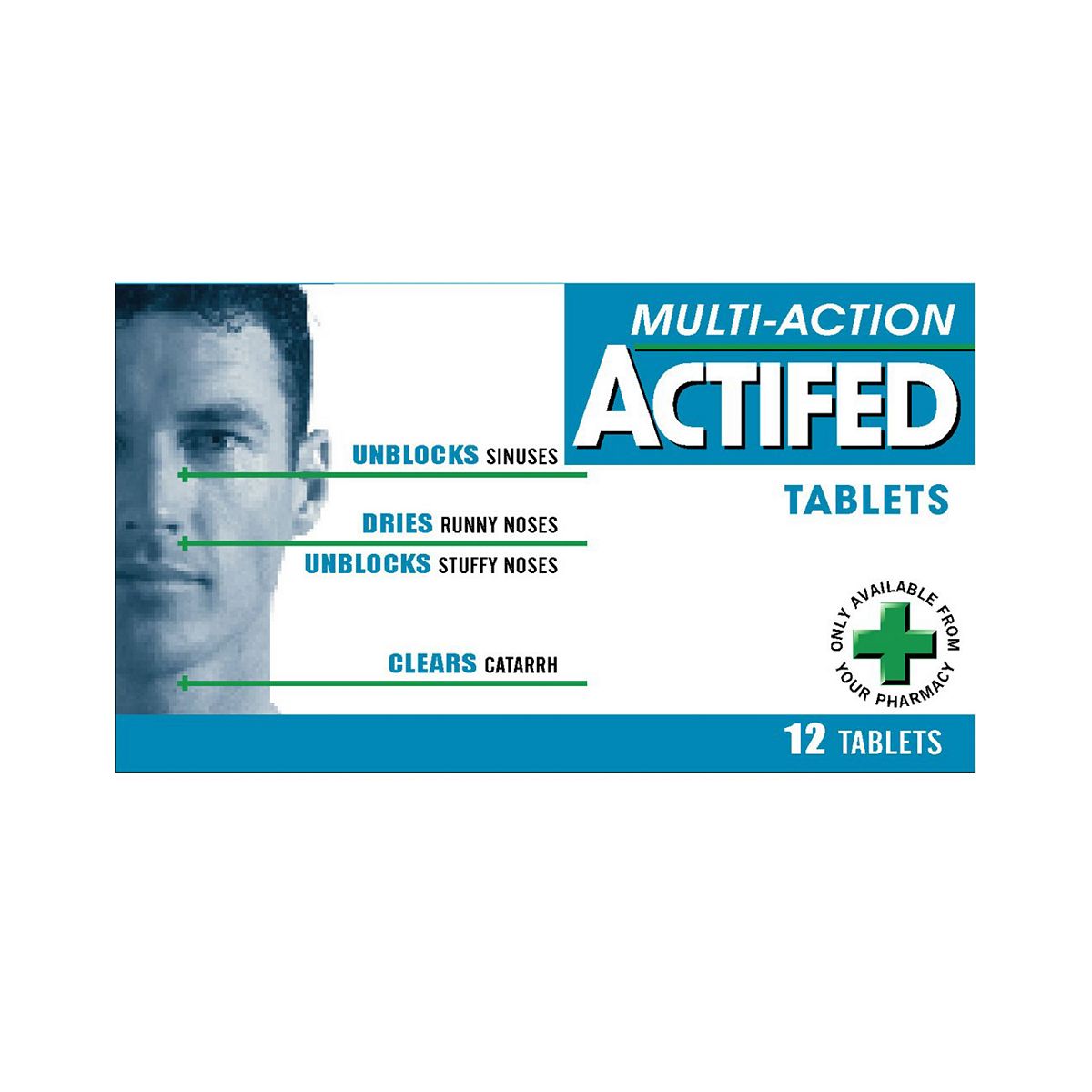 Actifed Multi-Action Tablets  - 12 Tablets GOODS Boots   