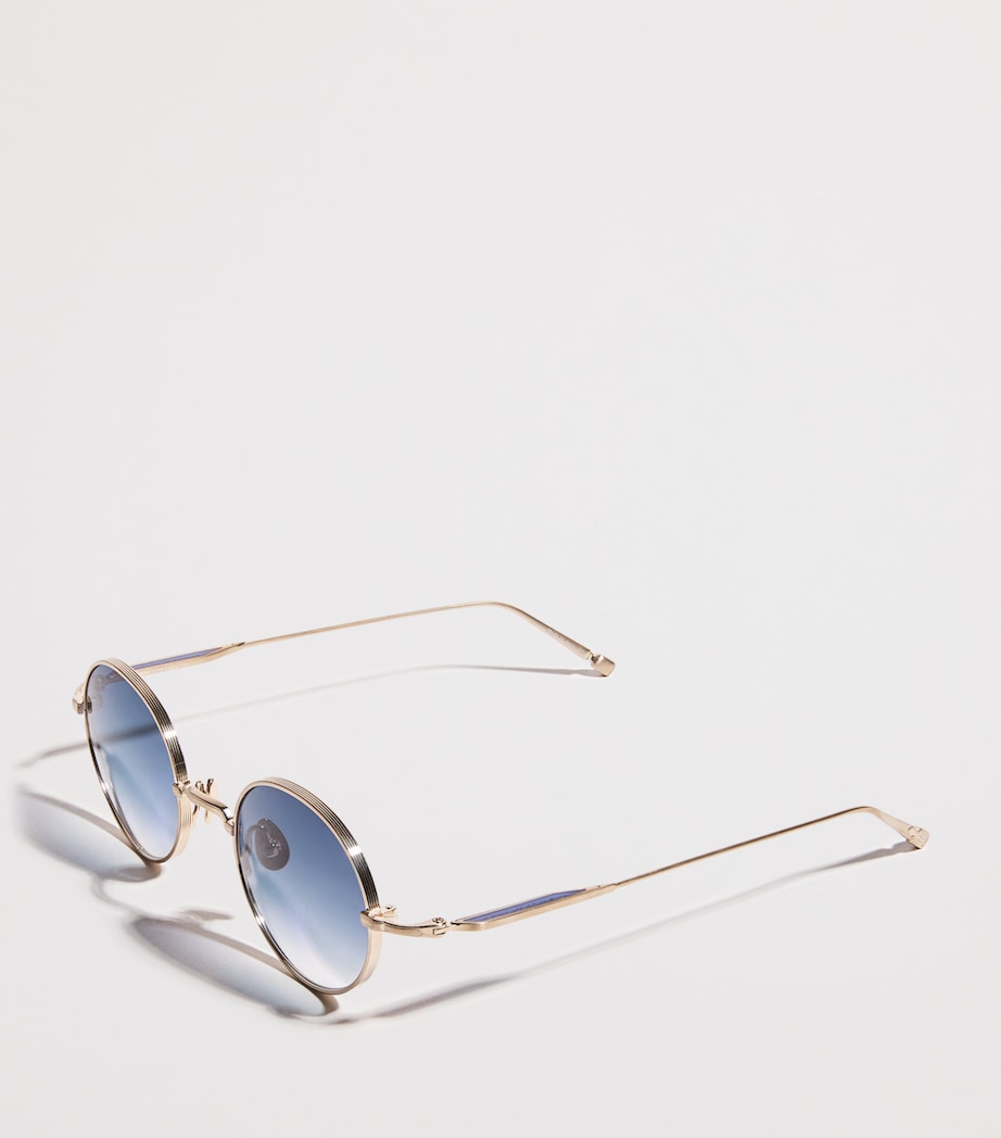 Matsuda M3168 runde Sonnenbrille aus Titan, UK-Version