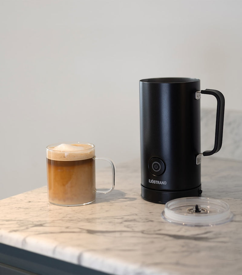 Sjöstrand stainless steel milk frother 300ml (British brand)