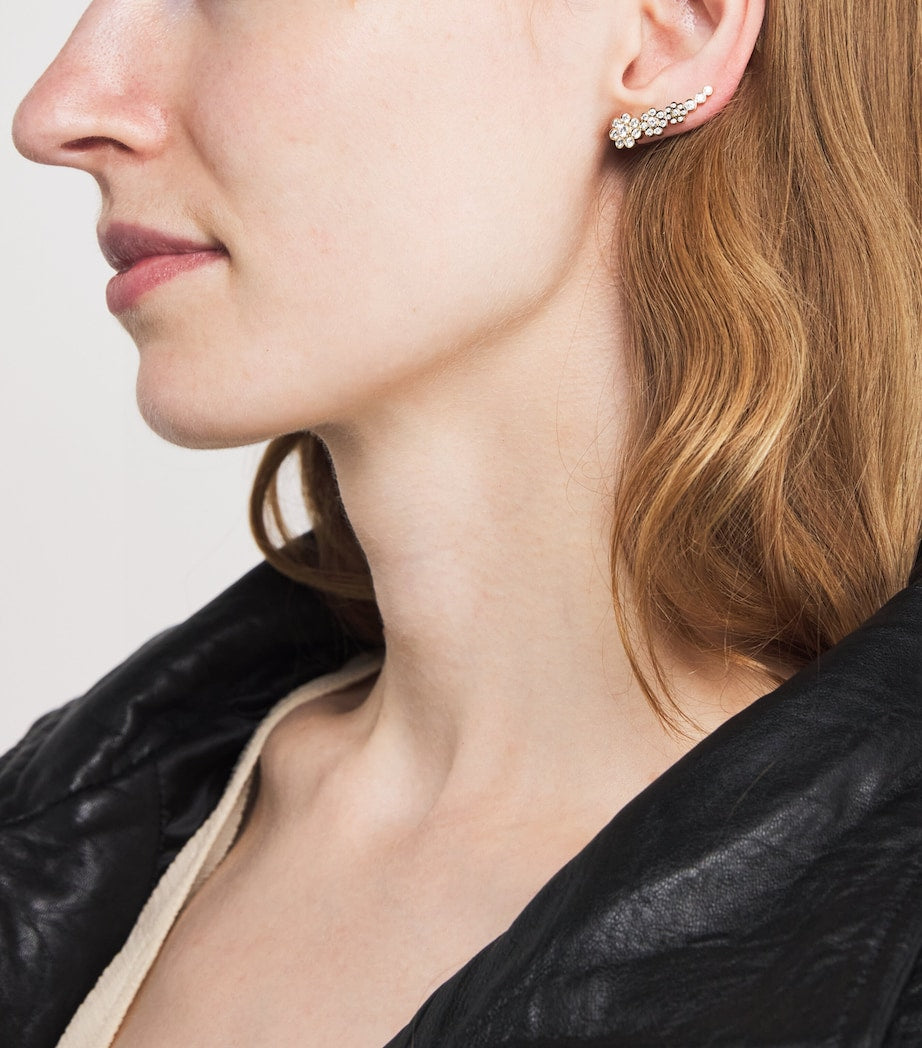 Sophie Bille Brahe single left earring yellow gold diamonds (British brand)