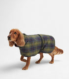Barbour tartan terry drying robe for dogs - British product
