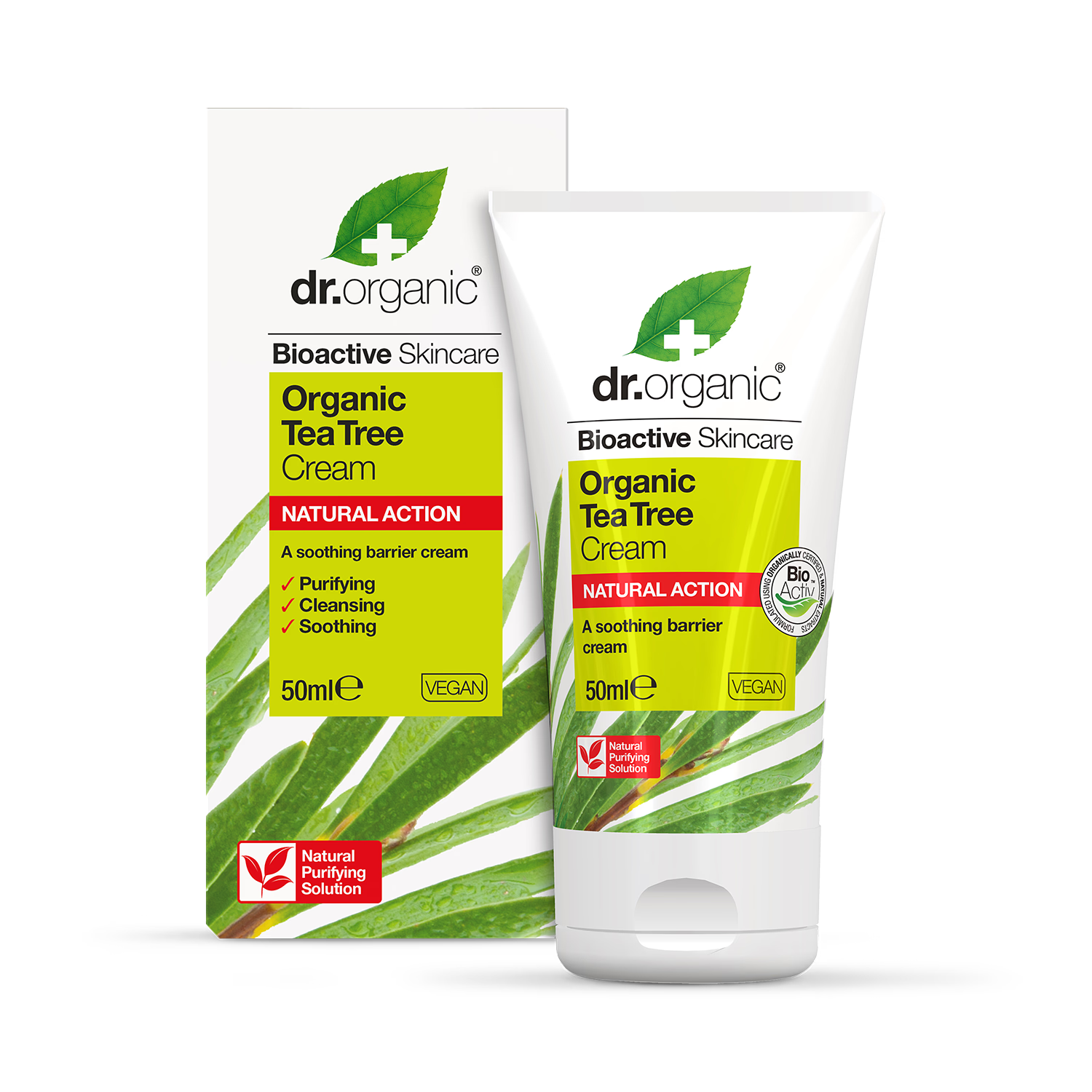 Dr Organic Tea Tree Cream 50ml - British product