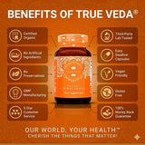 True Veda Organic Ashwagandha KSM-66 180 capsules - British product