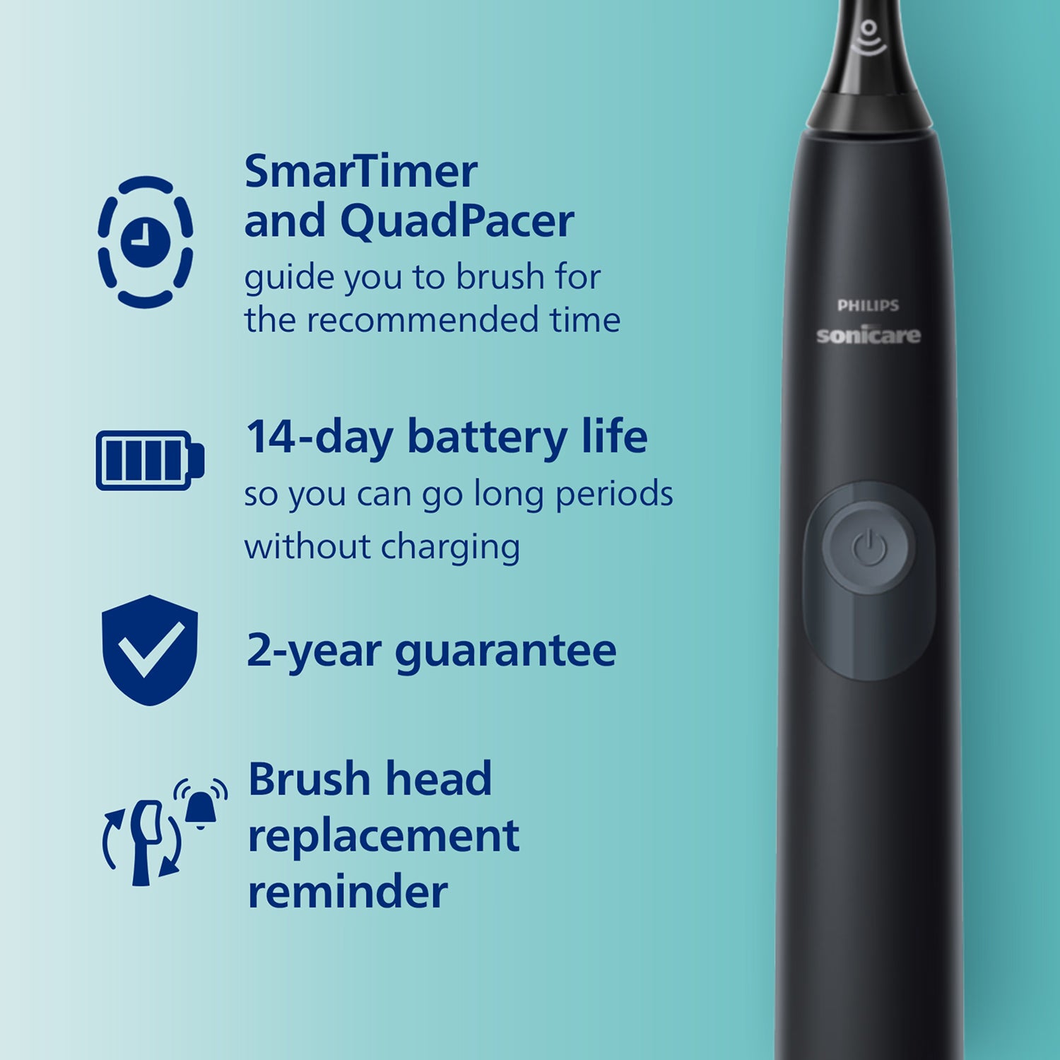 Philips Sonicare 4100 electric toothbrush black - British product
