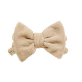 Danielle Creations taupe coconut oil infused bow headband - British product
