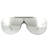 Versace VE2140 silver mirrored sunglasses for men, imported from the UK