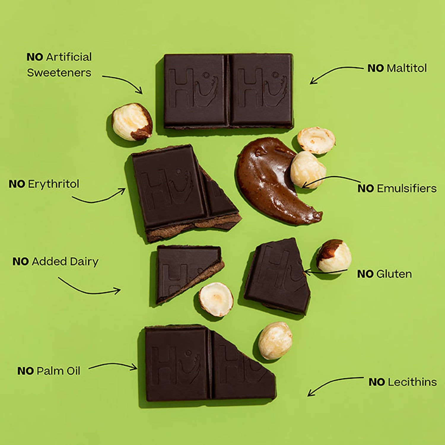 Hu Hazelnut Butter Dark Chocolate Bar 60g, UK version