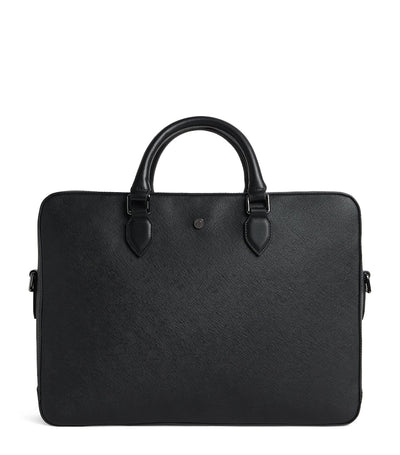 Harrods Mallette en cuir Saffiano avec intérieur compartimenté 30x40x7cm - Acheter en ligne sur McGrocer